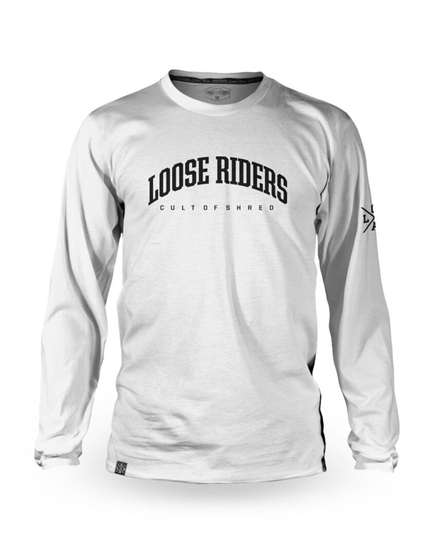 Loose Riders Biker Jersey Classic White Longsleeve