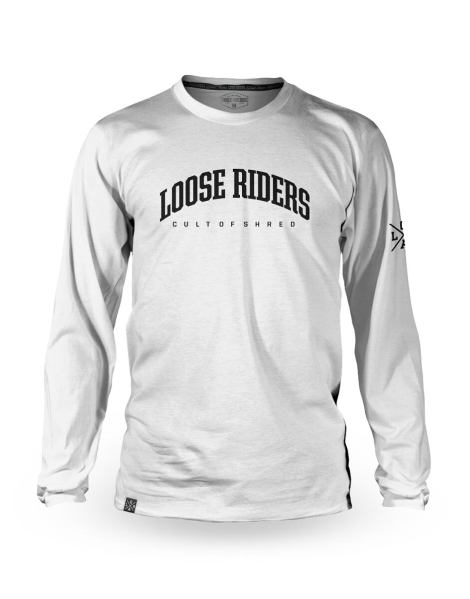 Loose Riders Biker Jersey Classic White Longsleeve M