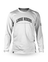 Loose Riders Biker Jersey Classic White Longsleeve M