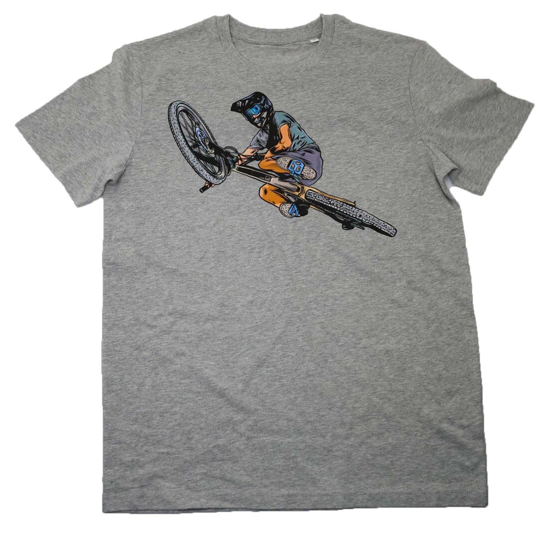 eatDirt-Biker T-Shirt grey