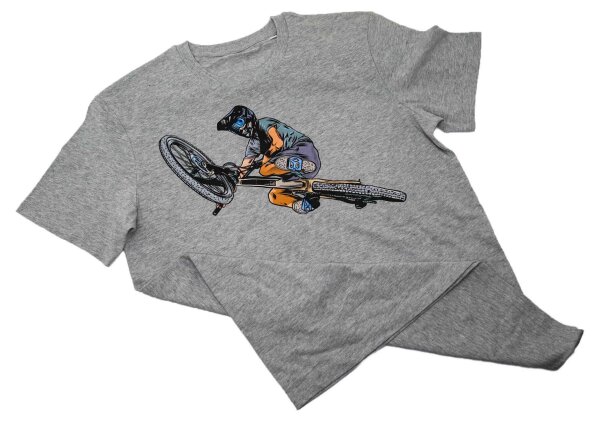 eatDirt-Biker T-Shirt grey