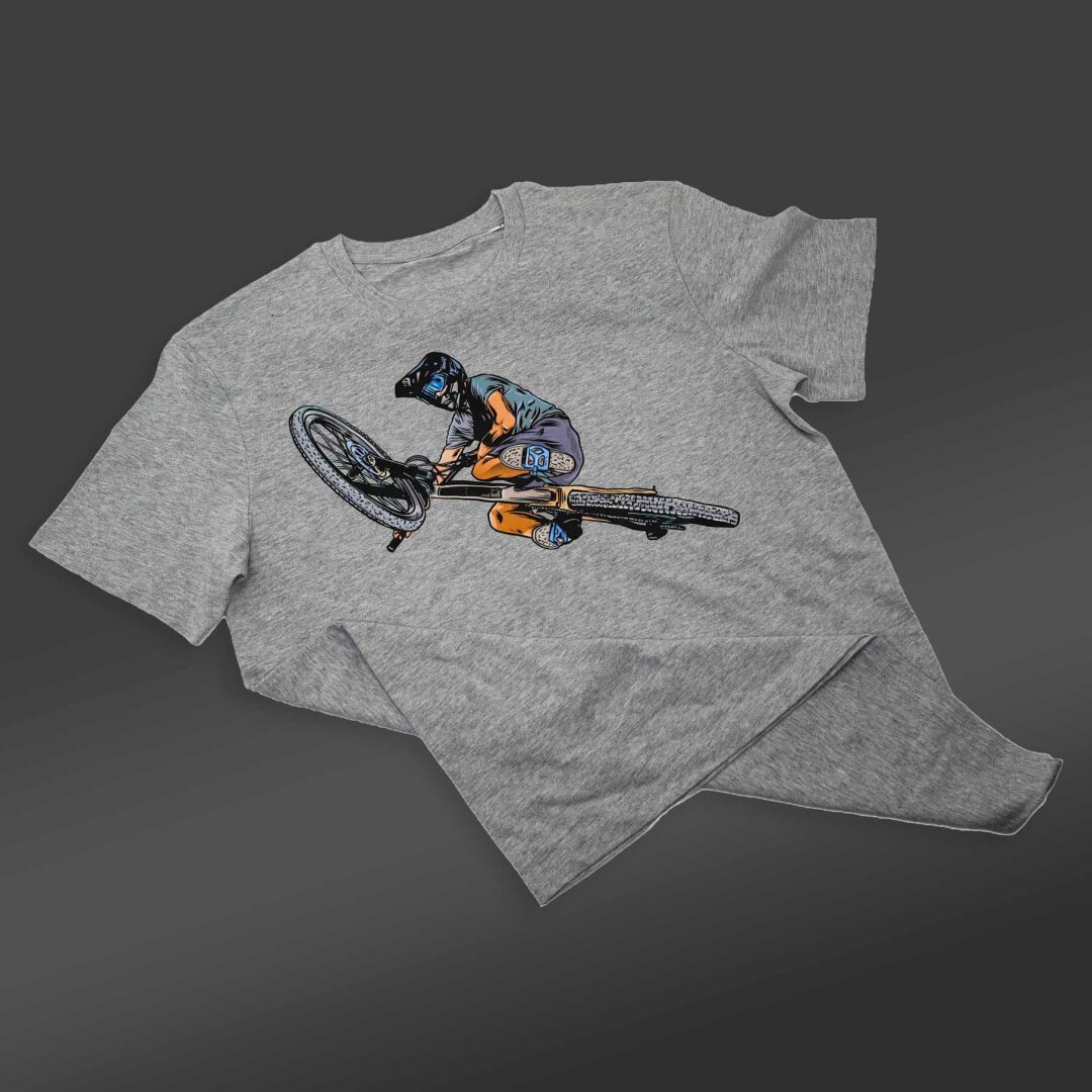 eatDirt-Biker T-Shirt grey M