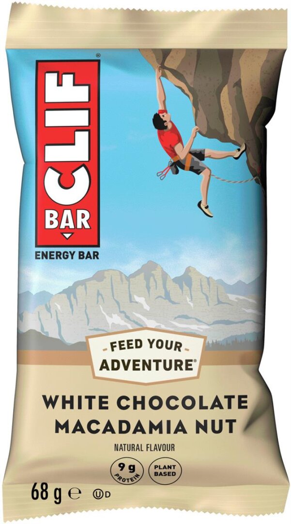 Clif Energie-Riegel Macadamia weiss