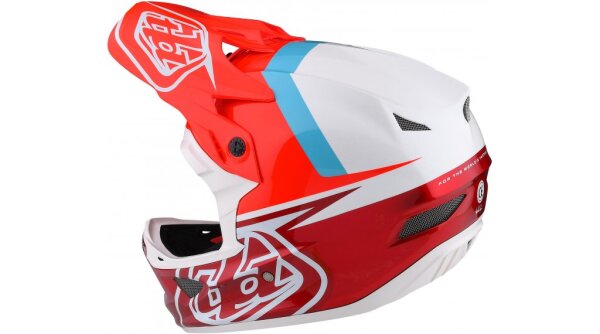 Troy Lee Designs D3 Fiberlite DH-MTB-Helm Slant Red