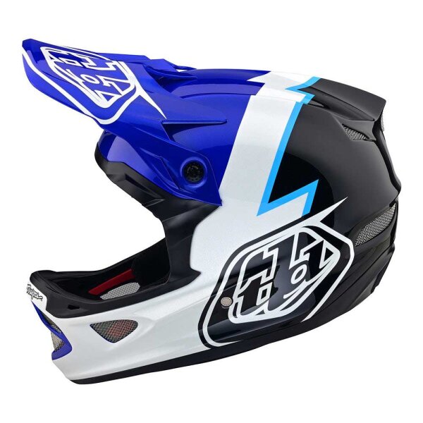 Troy Lee Designs D3 Fiberlite DH-MTB-Helm Volt Blue