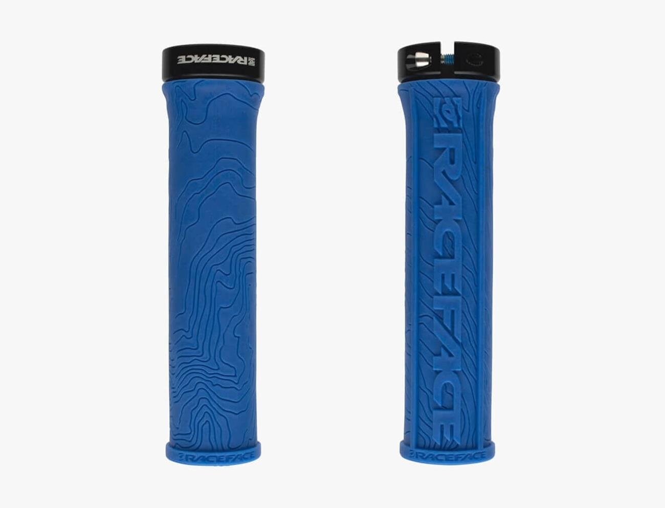 RaceFace Half Nelson Lock-on-MTB-Griff Blau