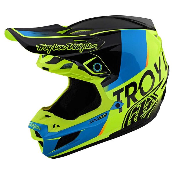 Troy Lee Designs SE5 ECE Composite MIPS MX-Helm Qualifier Yellow