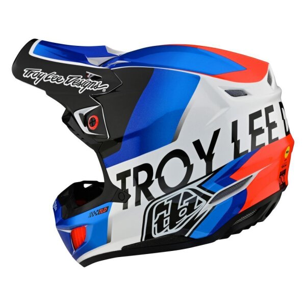 Troy Lee Designs SE5 ECE Composite MIPS MX-Helm Qulifier white/blue
