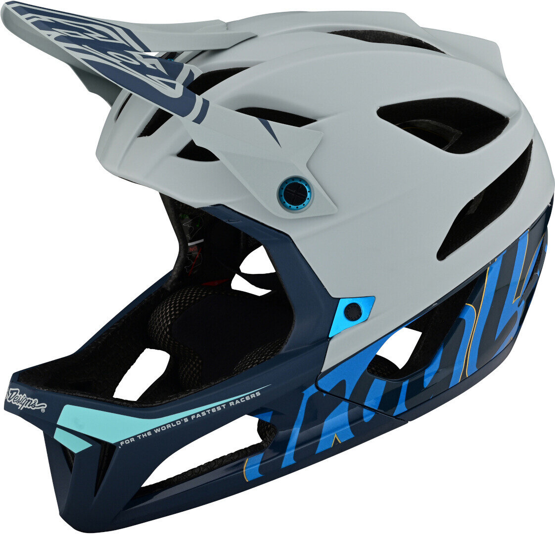 Troy Lee Designs Stage MIPS Signature blau Enduro-Helm