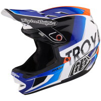 Troy Lee Designs D4 MIPS Composite Qulifier White/Blue DH-Helm