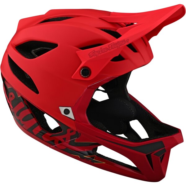 Troy Lee Designs Stage MIPS Signature red Enduro-Helm