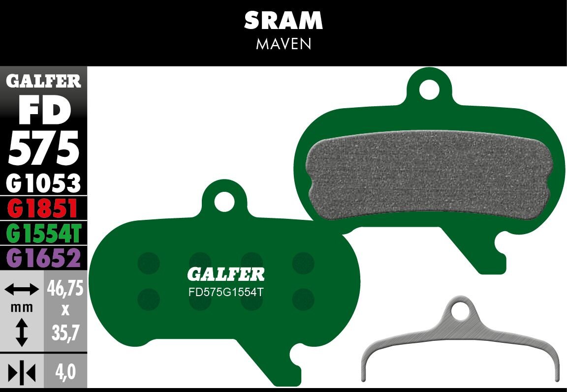 Galfer Pro Bremsbeläge SRAM Maven