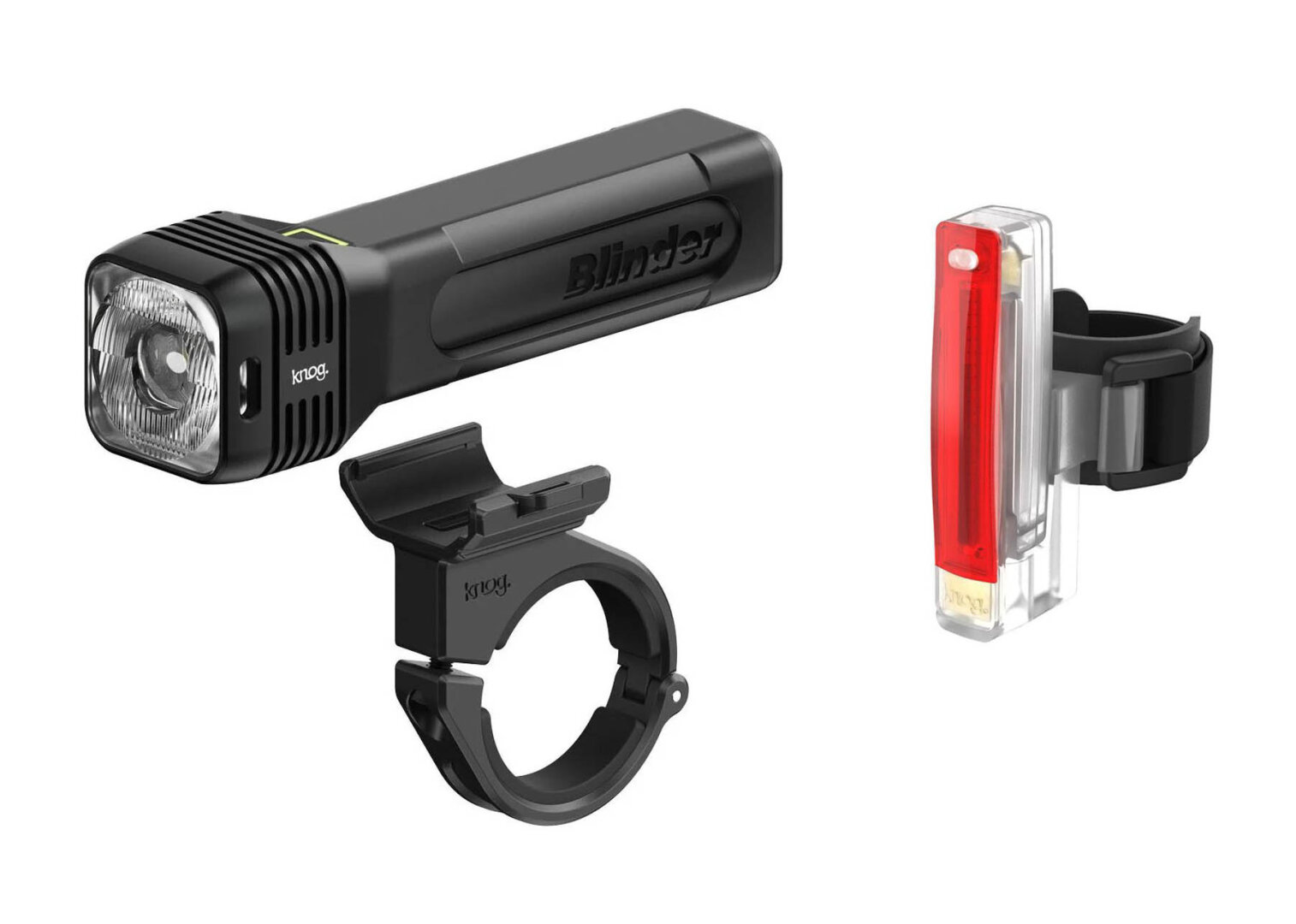 Knog Blinder 80 + PLUS Twinpack LED-Fahrrad-Beleuchtung...