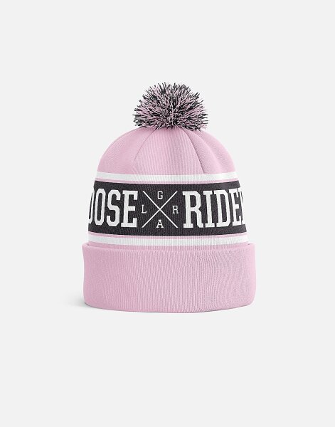 Loose Riders Pom Beanie Pink