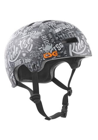 TSG Evolution Graphic Design Sticker Bomb Dirtbike Helm