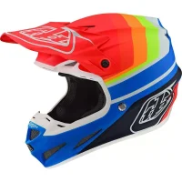 Troy Lee Designs SE4 Mirage Polyacryl MIPS MX-Helm blue/red