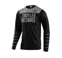 Troy Lee Designs Skyline SS Kinder MTB-Jersey Pinstripe Block black gray