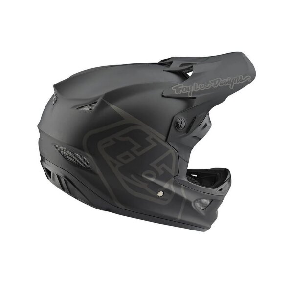 Troy Lee Designs D3 Fiberlite DH-MTB-Helm mono black