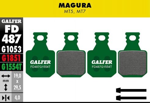 Galfer Pro Bremsbel&auml;ge Magura MT7 und MT5