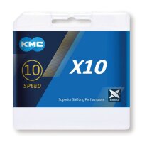 KMC X10 Fahrrad-Kette silber/schwarz