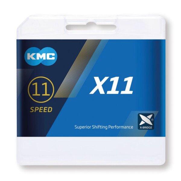 KMC X11 Fahrrad-Kette silber/schwarz