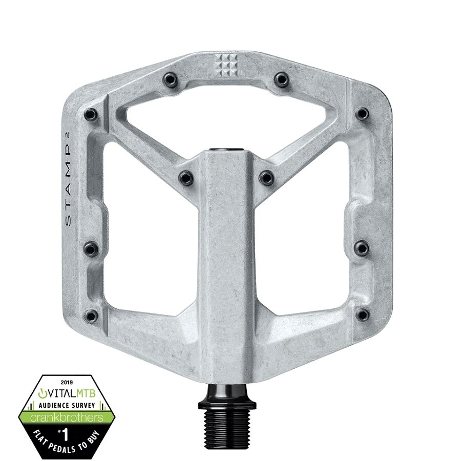 Crankbrothers Stamp 2 MTB-Pedal Small raw/silber