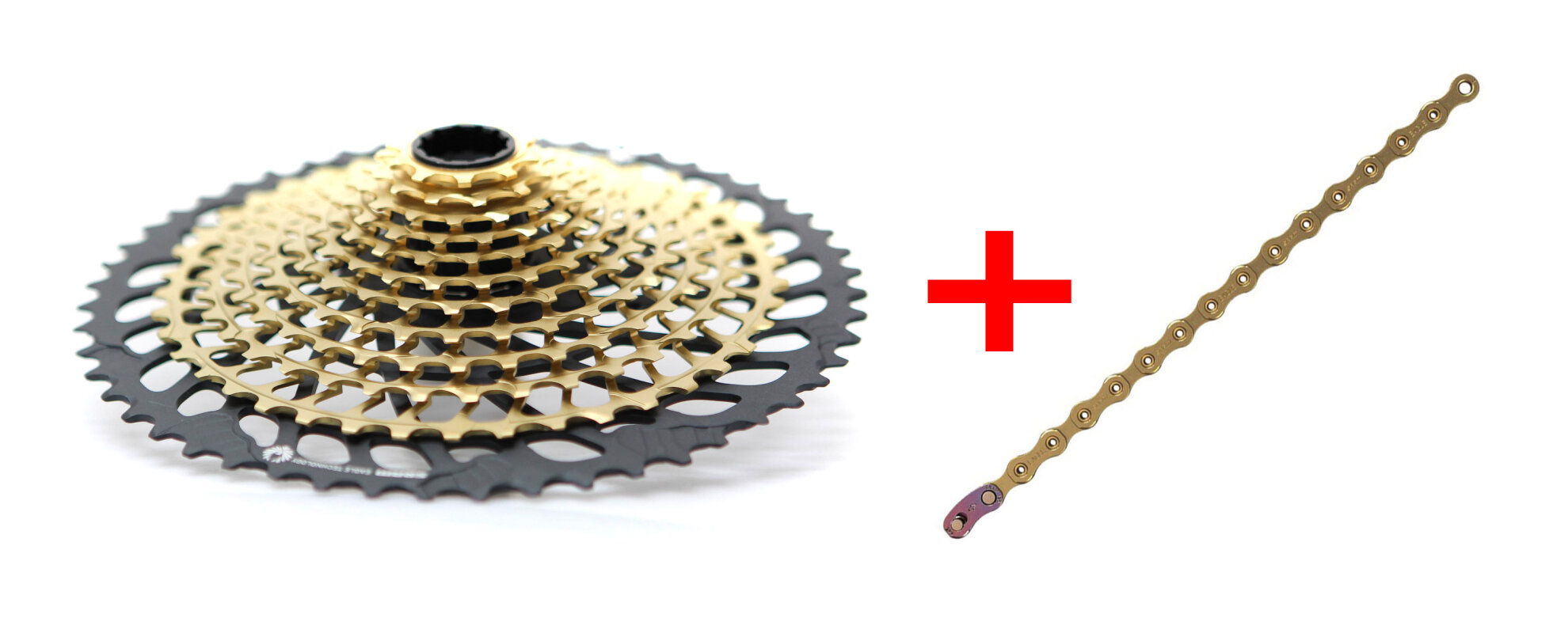 SRAM XX1 Eagle XG-1299 Kassette gold Verschleiß-Set...