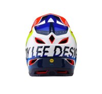 Troy Lee Designs D4 MIPS Composite DH-MTB-Helm Qualifier white/blue L