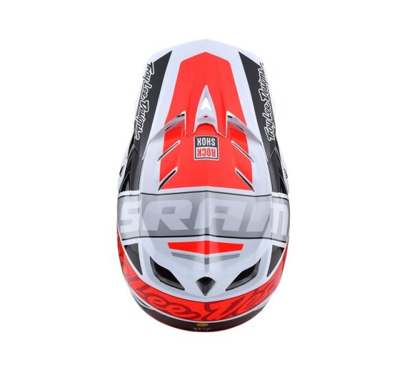 Troy Lee Designs D4 MIPS Composite DH-MTB-Helm Team SRAM white/glo red