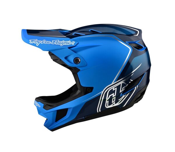 Troy Lee Designs D4 MIPS Composite DH-MTB-Helm Shadow Blue