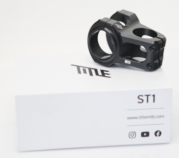 TITLE ST1 MTB-Vorbau Ø 31.8mm black 35mm