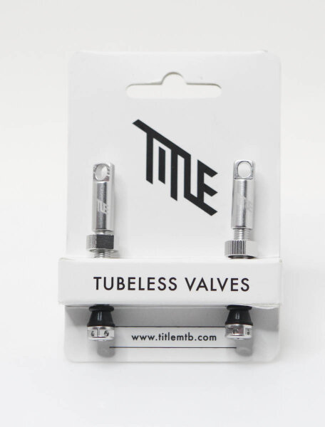 Title Tubeless Ventile silber