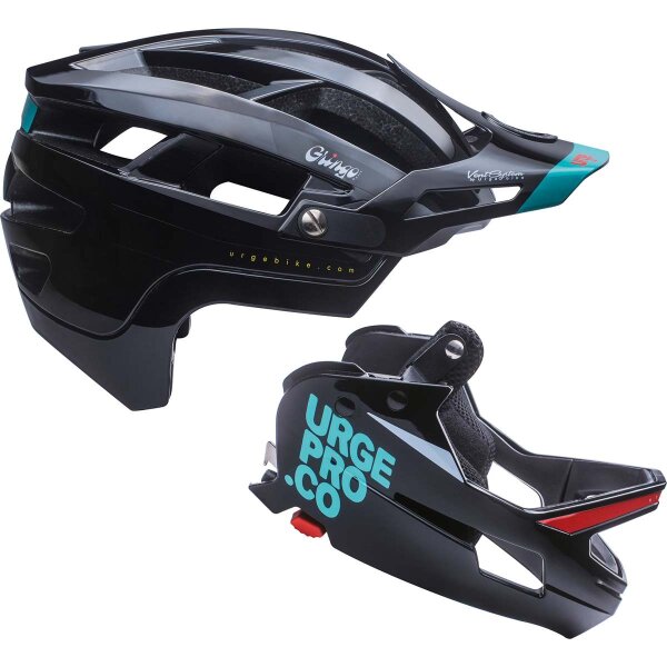 URGE Gringo de la Pampa Enduro MTB-Helm schwarz L/XL