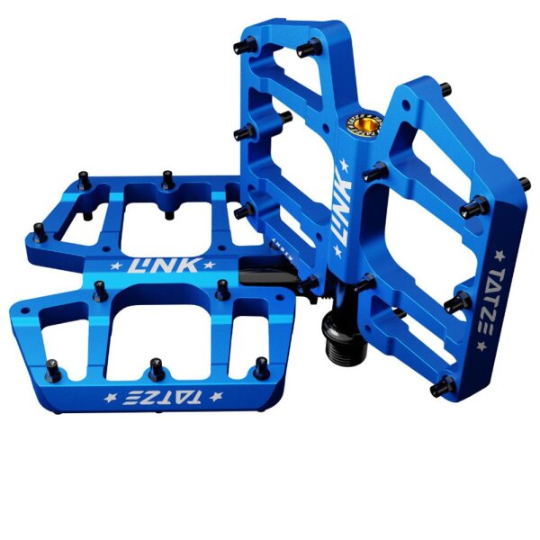 Tatze LINK Titan blau MTB-Plattform-Pedal