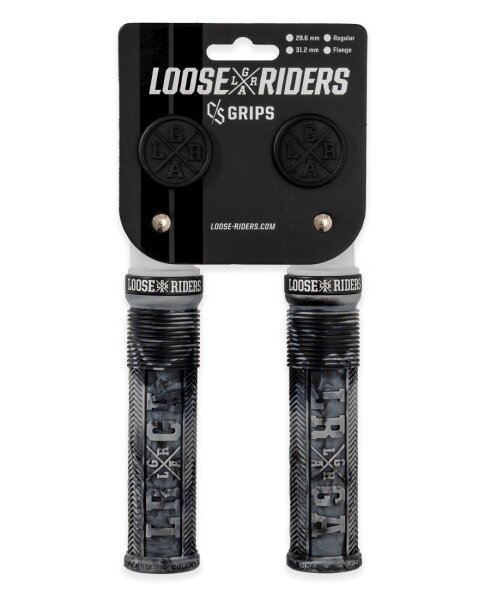 Loose Riders C/S Regular MTB-Lock-on-Griffe Grau/Schwarz