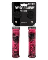 Loose Riders C/S Regular MTB-Lock-on-Griffe Pink/Schwarz 29.6mm