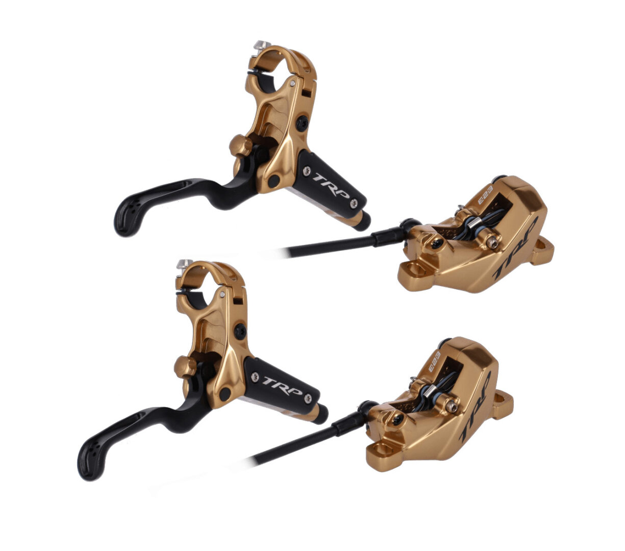 Set TRP DH-R EVO hyd. MTB Scheibenbremse gold VR/HR