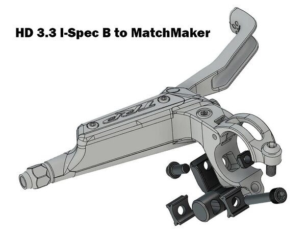 TRP Brems-/Schalthebeladapter MatchMaker HD3.3 links