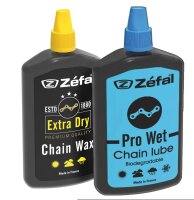 ZEFAL Pro Wet Lube/ Dry Wax Kettenschmiermittel im Set