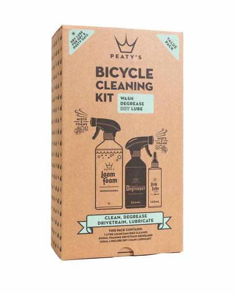 Peatys Bicycle Cleaning Kit - Wash Degrease Dry Lube