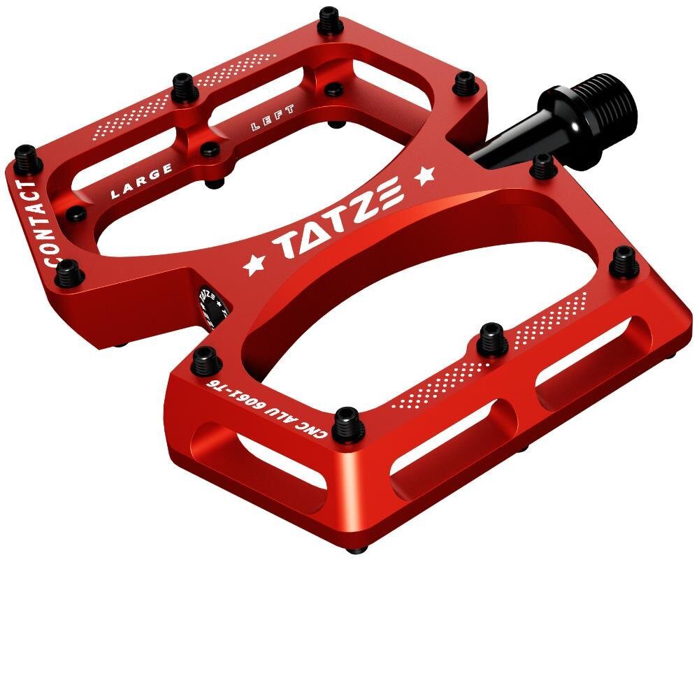 Tatze Contact CNC Kids MTB-Plattform-Pedal rot